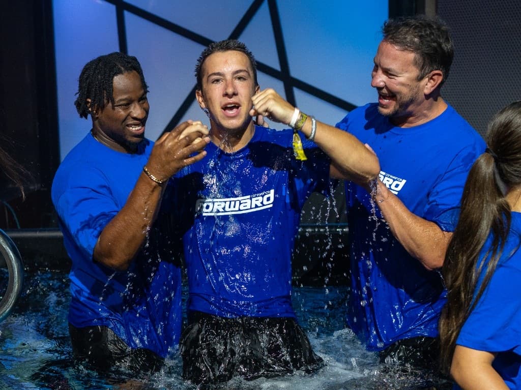 Celebration after baptism